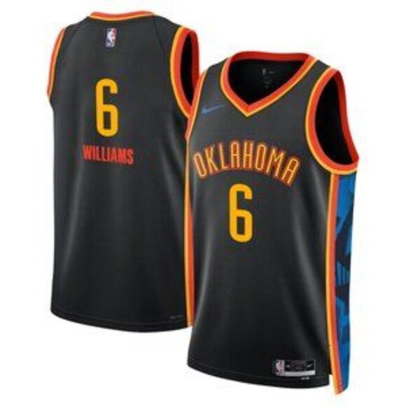 Mens Jaylin Williams Jersey Black